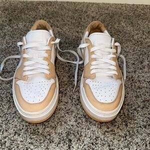 Jordan Women's Sneakers in White and Tan Women’s 8.5